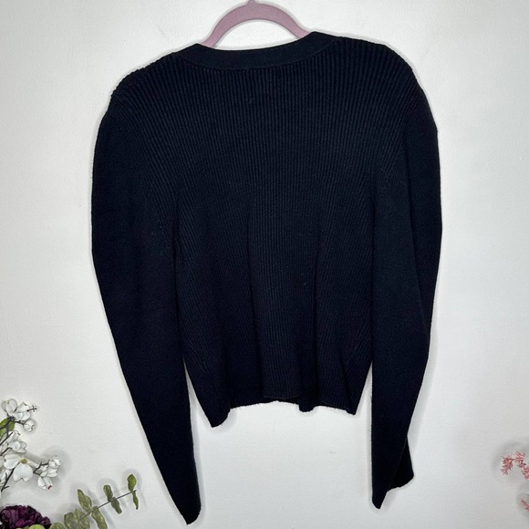 Anthropologie Black Cardigan Sweater - Picture 3 of 9